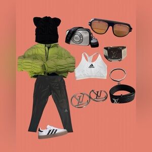 Adidas Sleek Black Leggings Capri Style